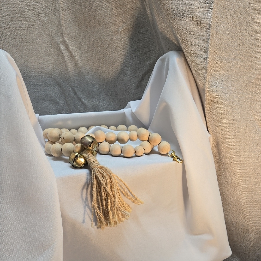Doggy Potty Bells, Wooden Balls, Tassel, Twine, Potty Training, Hook, 3 Bells